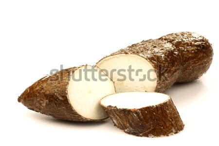 one cut cassava Stock photo © peter_zijlstra
