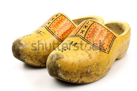 Сток-фото: пару · традиционный · голландский · желтый · обувь