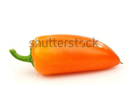 two orange peppers(capsicum) Stock photo © peter_zijlstra