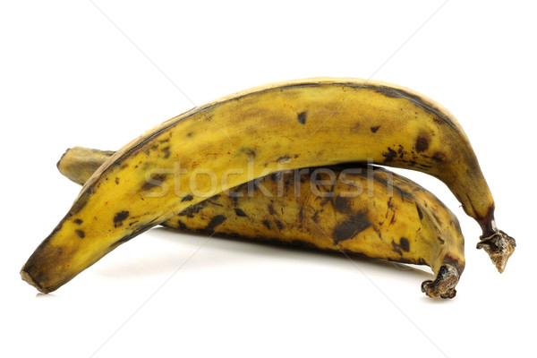 Deux bananes blanche alimentaire jaune [[stock_photo]] © peter_zijlstra