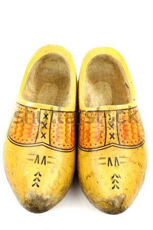 пару традиционный голландский желтый обувь Сток-фото © peter_zijlstra