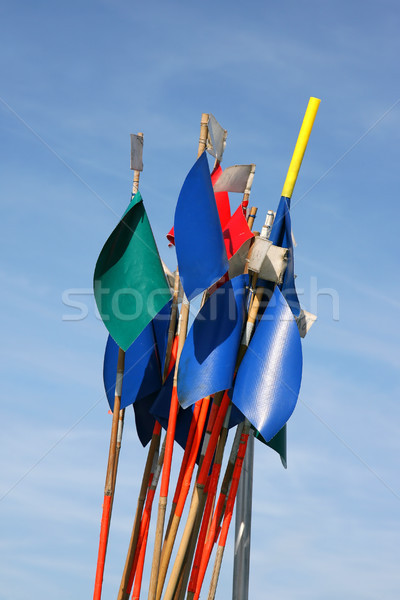 brightly colored buoys Stock photo © peter_zijlstra