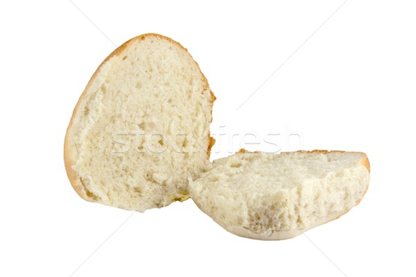 カット パン ロール 白パン 孤立した 白 ストックフォト © peterguess