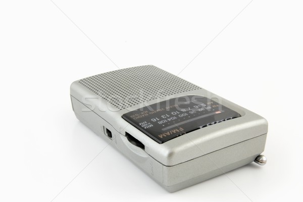 Radio pequeño aislado blanco tecnología Foto stock © peterguess