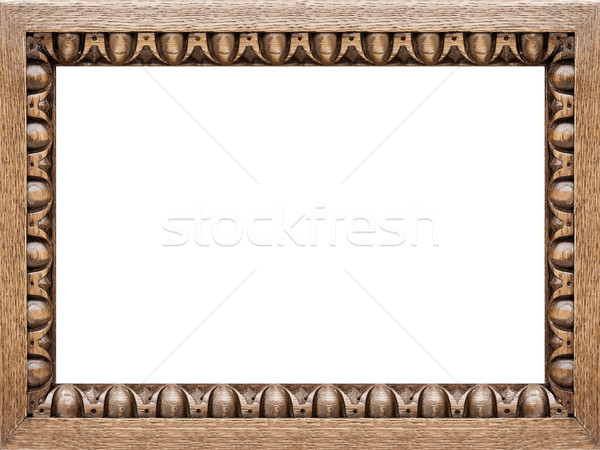 Carved Oak Picture Frame 4:3 Stock photo © peterguess
