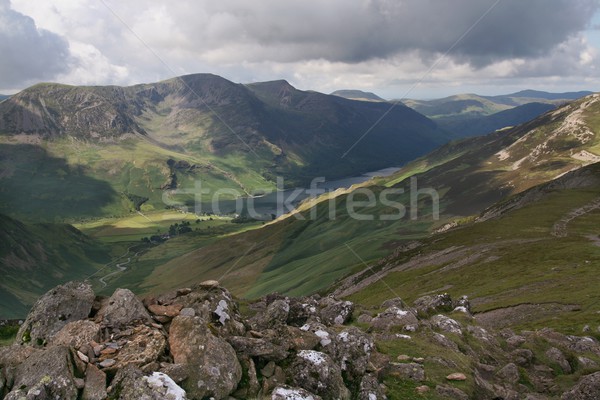 Valle vista borde Inglés Foto stock © peterguess