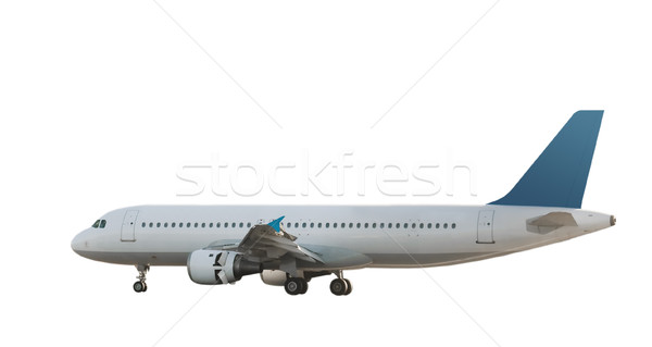 Isolé jet avion blanche bleu [[stock_photo]] © peterguess