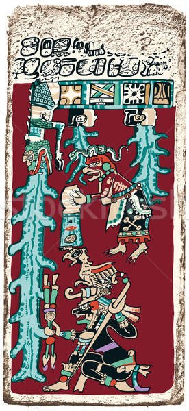 Great Flood Maya Prophecy Stock photo © PeterHermesFurian