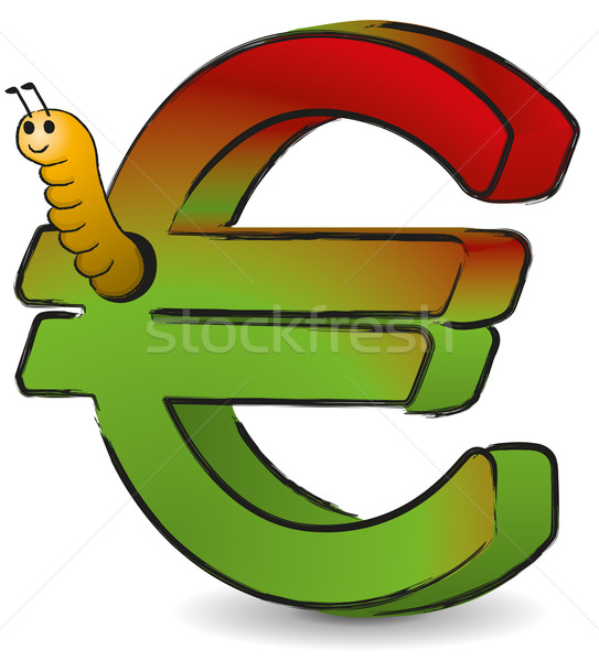 Wormy Euro Stock photo © PeterHermesFurian