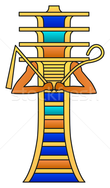 Kolorowy hieroglif starożytnych egipcjanin mitologia Zdjęcia stock © PeterHermesFurian
