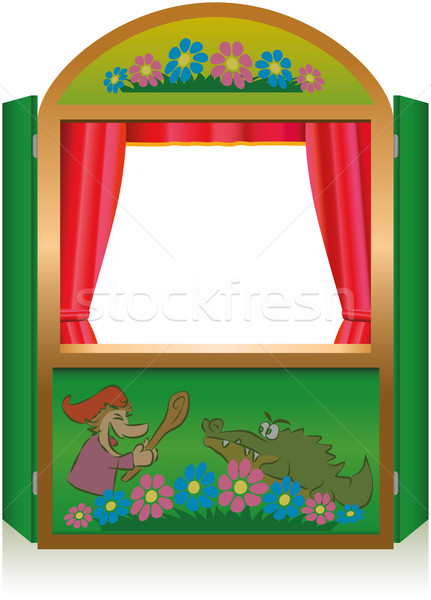Stock photo: Punch And Judy Booth