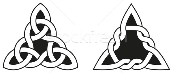 Two Celtic Triangle Knots Stock photo © PeterHermesFurian