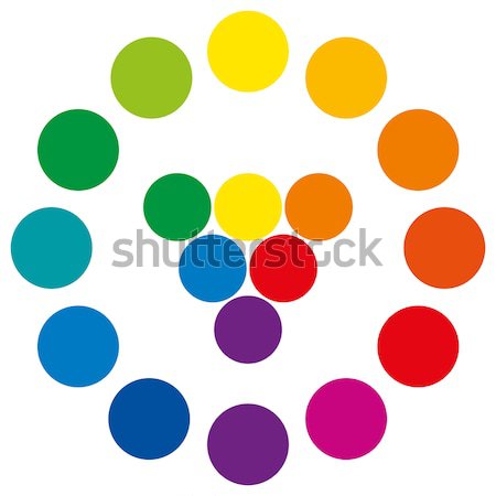 Color Wheel With Circles Stock photo © PeterHermesFurian