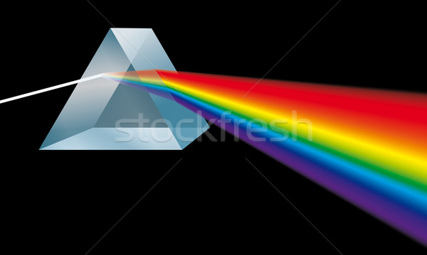 Stockfoto: Prisma · licht · kleuren · optica · transparant · optische