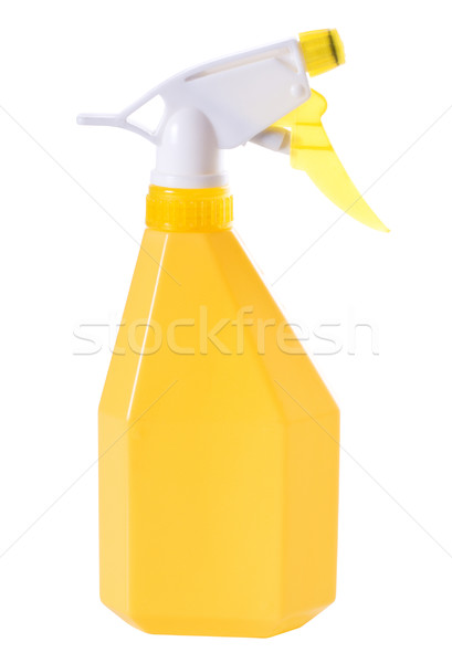 Gelb Spray Flasche isoliert weiß waschen Stock foto © PetrMalyshev