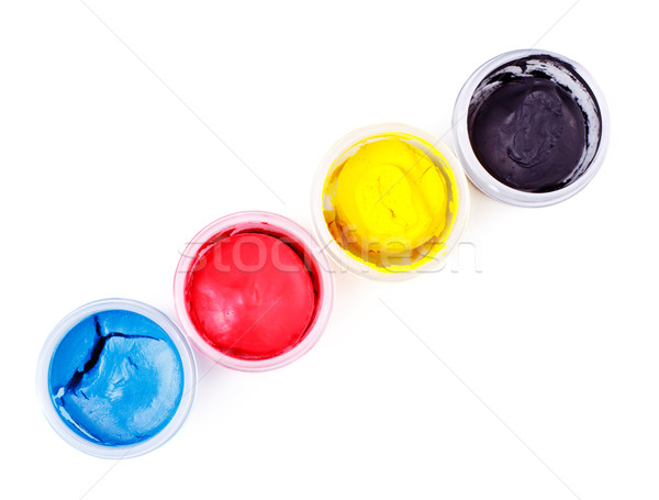 Paint Cans Stock photo © PetrMalyshev