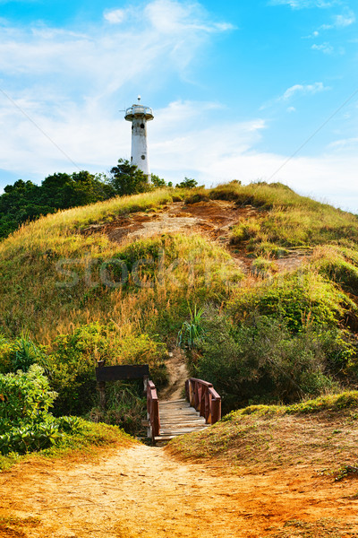 Lighthouse on a Hill Stock photo © PetrMalyshev