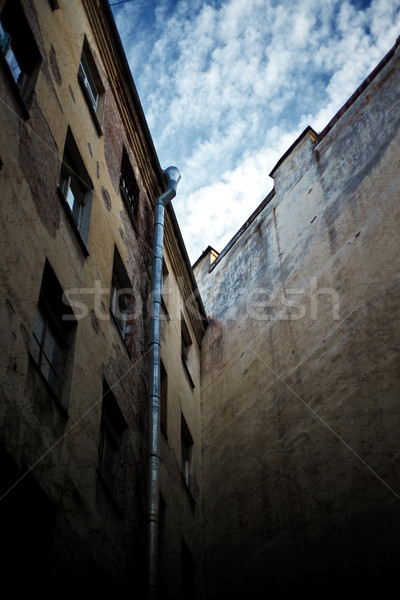 死 建設 牆 藍色 城市 商業照片 © PetrMalyshev