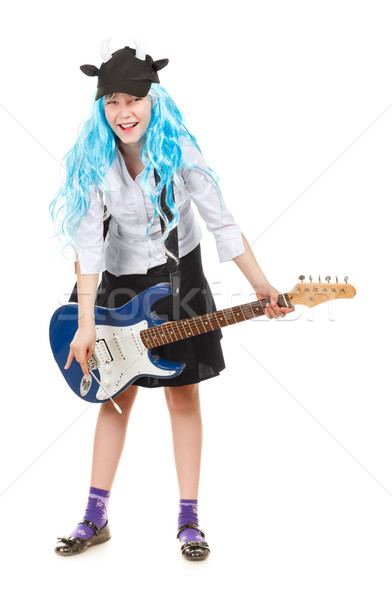 Teen Girl Rockstar Stock photo © PetrMalyshev