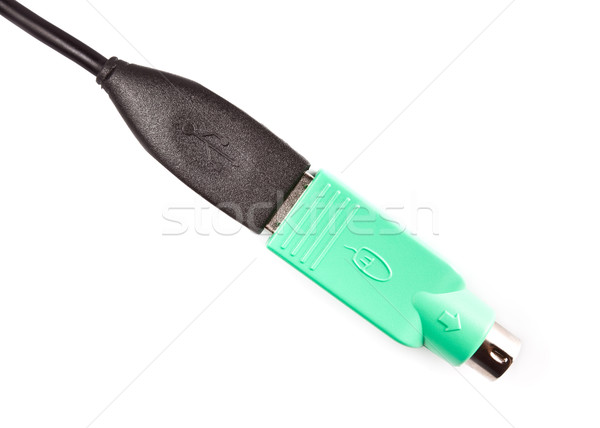 usb to ps/2 adapter for computer mouse Stock photo © PetrMalyshev