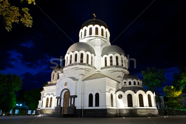 Foto d'archivio: Cattedrale · Ucraina · notte · nubi · verde · chiesa