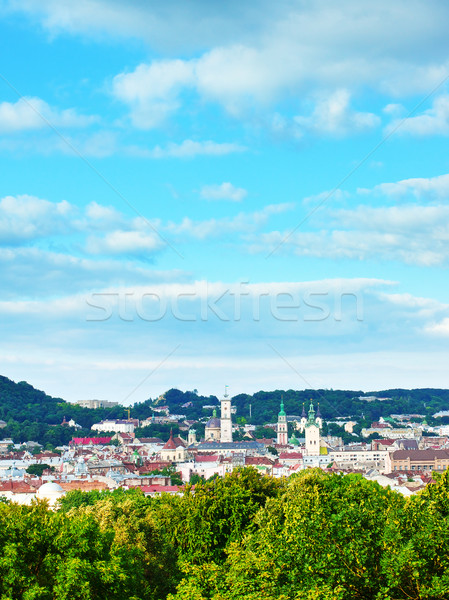 High Angle View Lviv Stock photo © PetrMalyshev