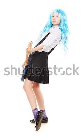 Teen Girl Rockstar Stock photo © PetrMalyshev