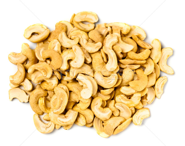 Anacardo nueces blanco luz comer almuerzo Foto stock © PetrMalyshev