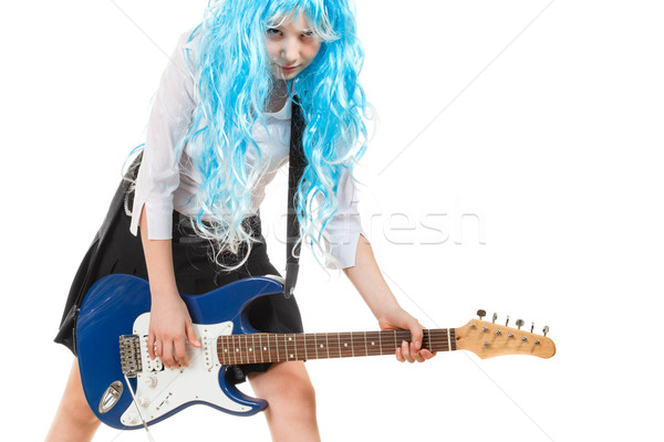 Teen Girl Rockstar Stock photo © PetrMalyshev