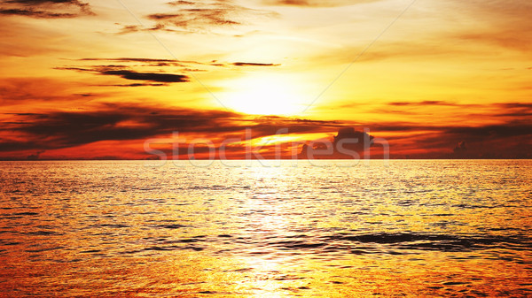 Beautiful Sunset Over Sea Stock photo © PetrMalyshev