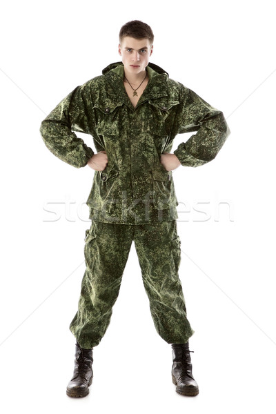 Military Man Stock photo © PetrMalyshev