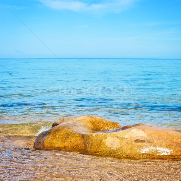 Steen zee transparant groot voorjaar Stockfoto © PetrMalyshev