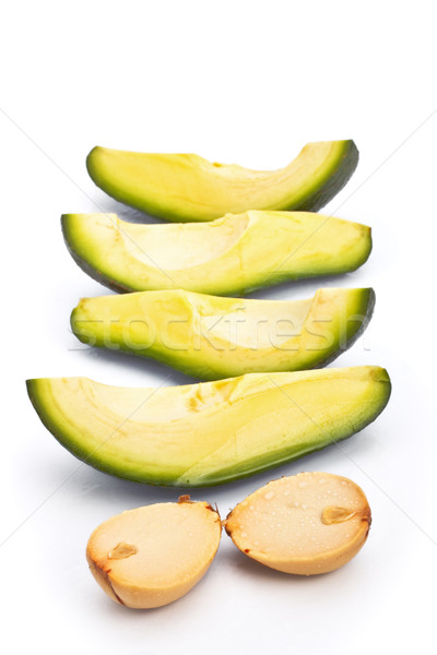 Stock photo: avoсado slices