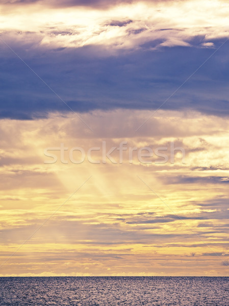 Beautiful Sunset Over Sea Stock photo © PetrMalyshev