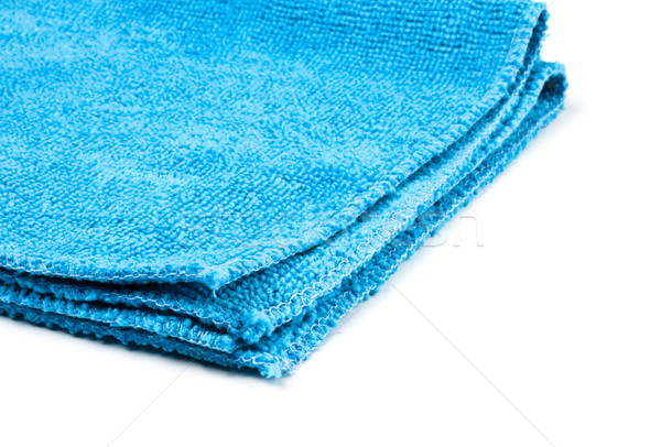 blue microfiber duster closeup Stock photo © PetrMalyshev