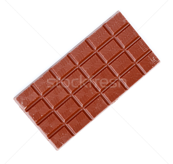 Csokoládé szelet tej izolált fehér étel csokoládé Stock fotó © PetrMalyshev