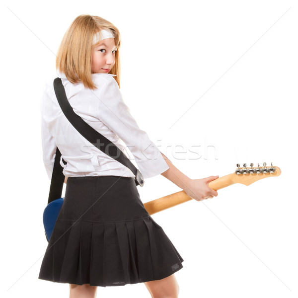 Teen Girl Rockstar Stock photo © PetrMalyshev