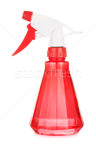 Czerwony spray butelki odizolowany biały pracy Zdjęcia stock © PetrMalyshev