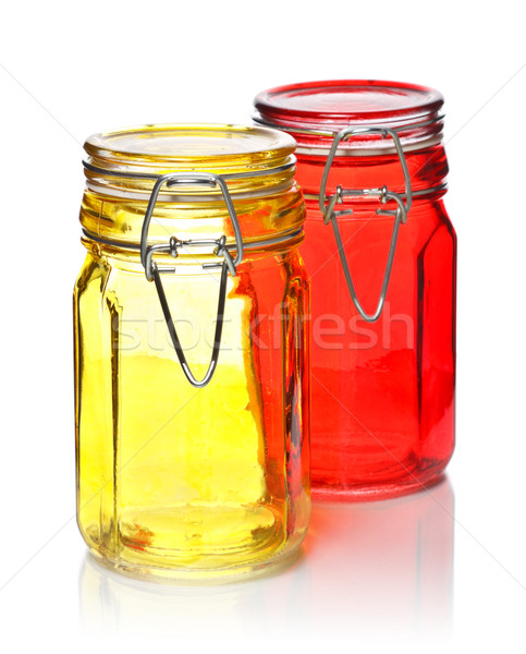 Glass Jars for Spice Stock photo © PetrMalyshev