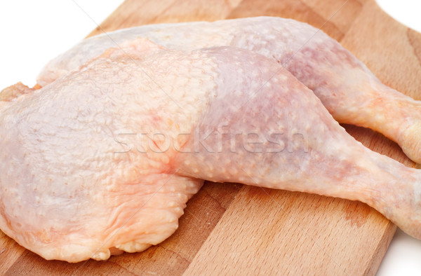 Foto stock: Pollo · frescos · tabla · de · cortar · aves
