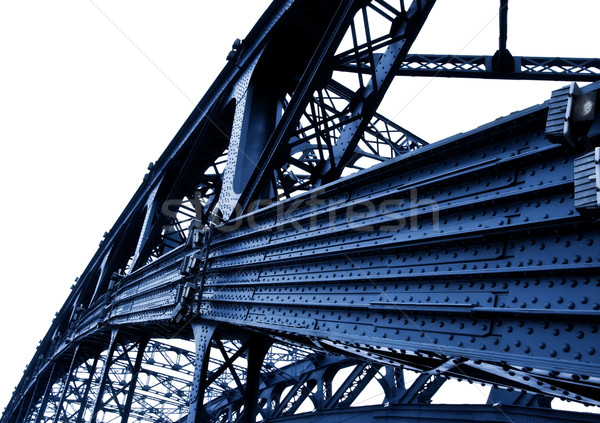 Stock photo: part of metal bridge