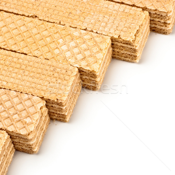crisp waffles row Stock photo © PetrMalyshev