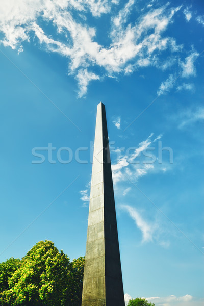 栄光 公園 空 建物 青 大理石 ストックフォト © PetrMalyshev