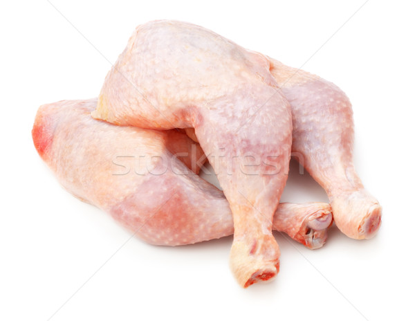 Foto stock: Pollo · frescos · aislado · blanco · cocina