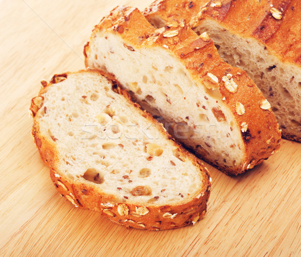 Wholegrain Bread With Oats And Nuts Stock photo © PetrMalyshev