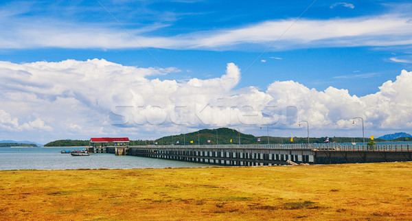 ストックフォト: 桟橋 · 島 · クラビ · タイ · 空 · 風景