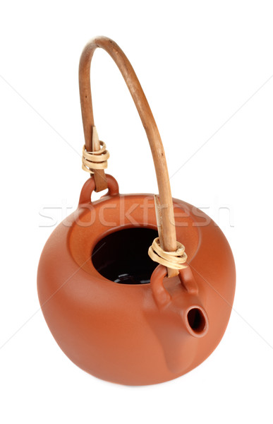 brown clay kettle Stock photo © PetrMalyshev