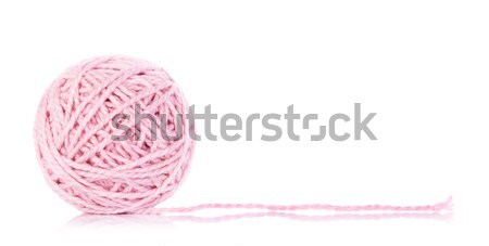 Rosa hilados pelota aislado blanco textura Foto stock © PetrMalyshev