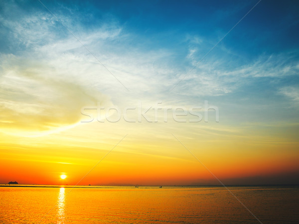 Beautiful Sunset Over Sea Stock photo © PetrMalyshev