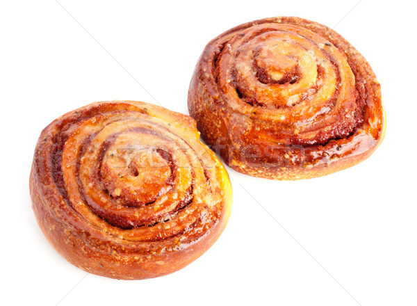 two sweet buns with cinnamon Stock photo © PetrMalyshev